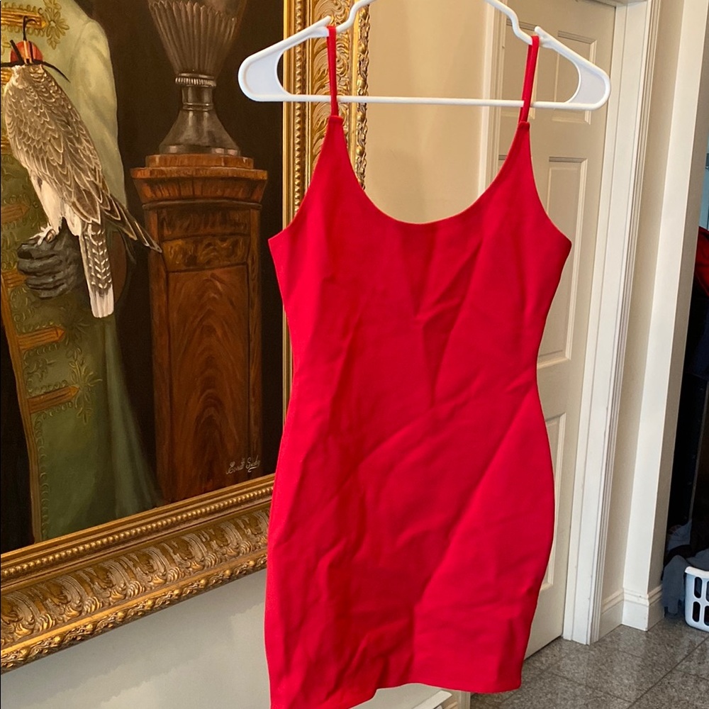 Fashion Nova Vibrant Red Mini Dress